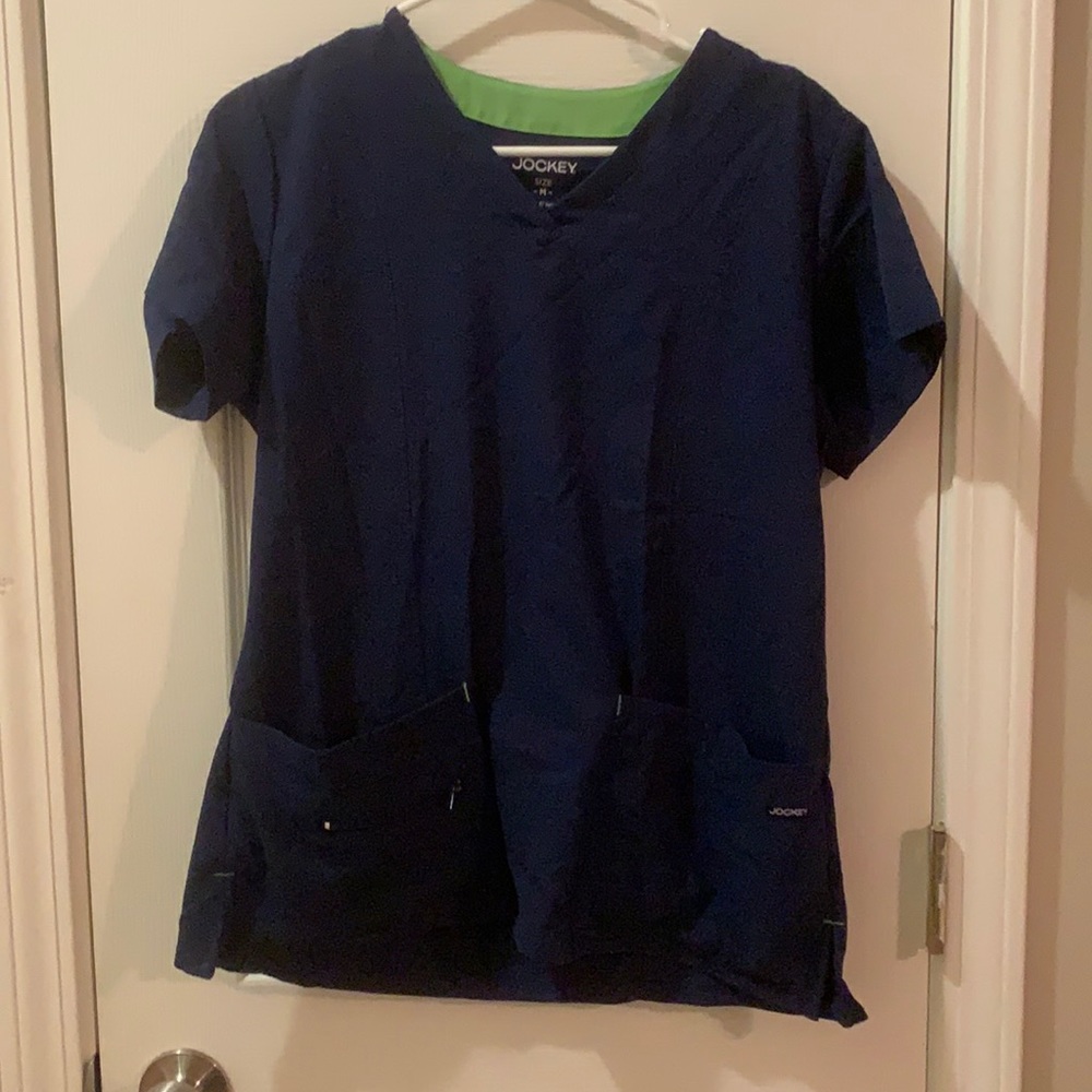 Jockey Navy Scrub Top
